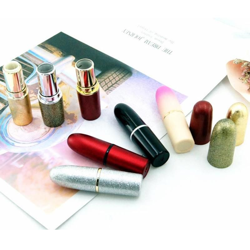 Luxury Bullet Shape Metal Gold in Stock Lip Blam Tube Lipstick Containers Tubes