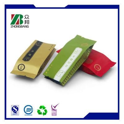 Food Packaging Laminated Tea Side Gusset Plastic Bag