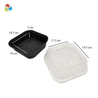 Disposable Plastic Thermoformed Lunch Food Container Box