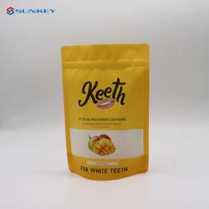 Matte Finish Black White Gold Color Stand up Resealable Zipper Ziplock Aluminum Foil Mylar Food Packaging Pouches Bag