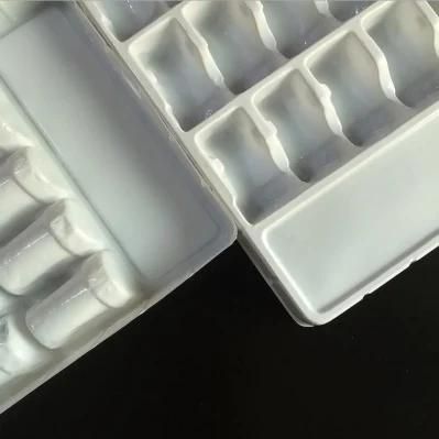 White PVC Blister Tray for Cosmetic Products Set Plastic Blister Tray