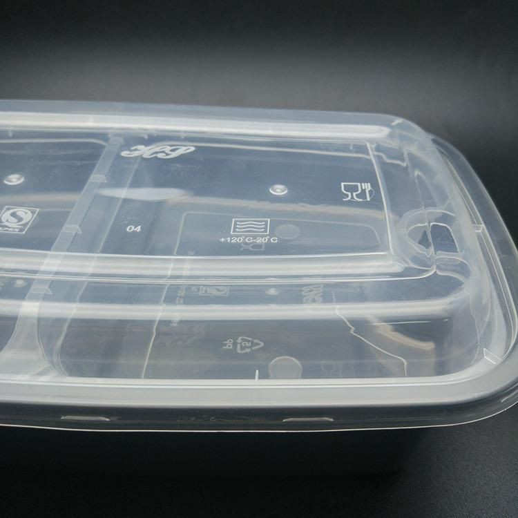 Hot Sale Disposable Plastic Food Container 1500ml PP Lunch Box