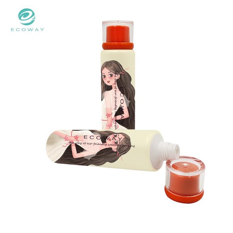 Hot Selling 40ml PE Acrylic Double Cover with Black and White Hotel Supplies Tube