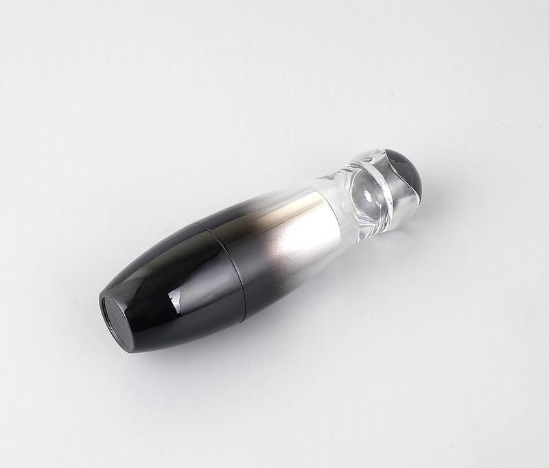 Custom Logo New Design Bottle Shape Black Lip Balm Container Lipstick Tube Packaging Cosmetic