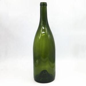 Liquor Bottle Dark Green 1.5L 1500ml Burgundy Red Wine Brewing Glass Bottles for Alcohol Beverage Drinking Grape Wine Bottles Cork Top