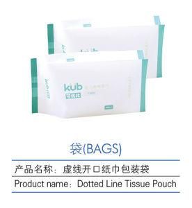 Dotted Line Tissue and Wipes Packing Bags