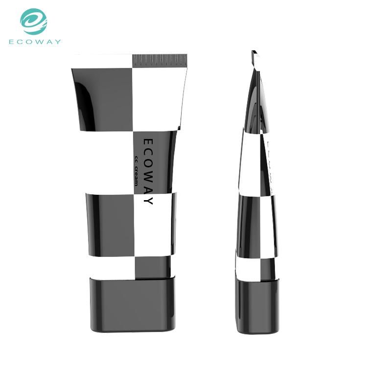 Dense Zebra Pattern Black and White Grid Offset Printing Cosmetic Packing Tube