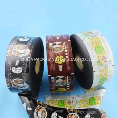 Metallized Pet BOPP Laminating Cereal Bar Biscuits Cookies Chips Food Packing Film Roll