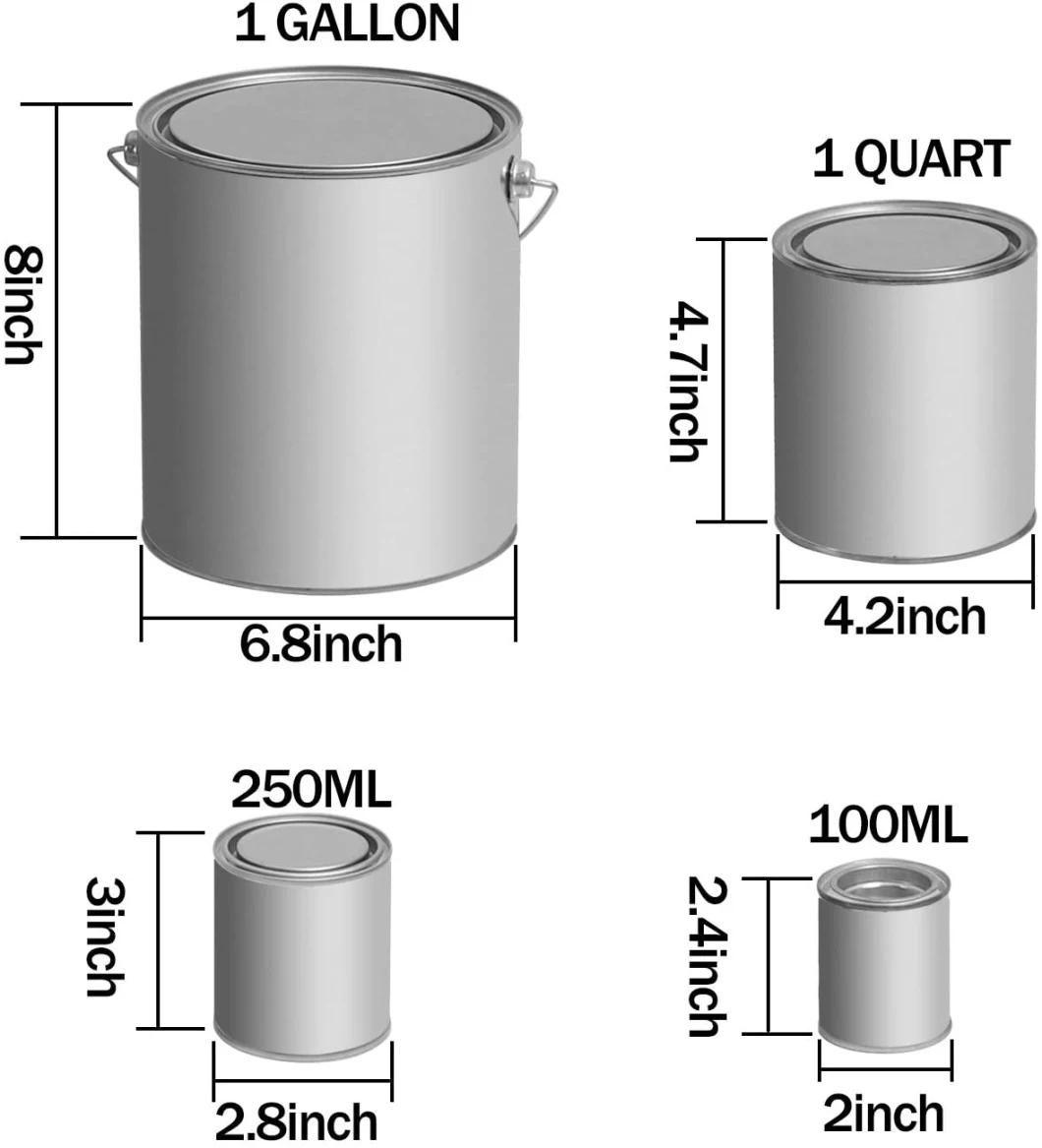 1 Liter High Quality Metal Round Empty Paint Tin Can