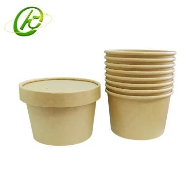 Factory Directly Sell 4oz Frozen Yogurt Ice Cream Soup Coffee Salad Double Wall Disposable Paper Cup Packaging