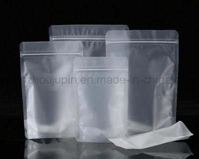 OEM Plastic Transparent Liquid Doypack Food Ziplock Packing Bag