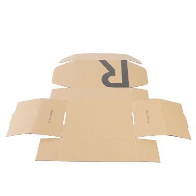 Kraft Corrugated Paper Box Customized Logo Both Sides Printing Carton Boxes