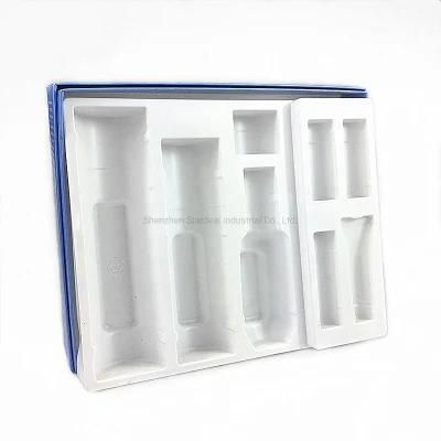 Thermoforming vacuum Formed Flocking Blister PS Plastic Compartment Tray