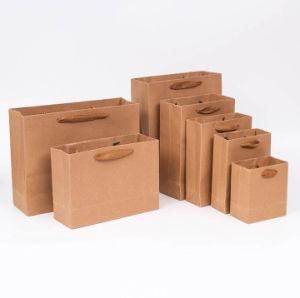 China Custom Printed Recycled Shopping Gift Brown Paper Bag