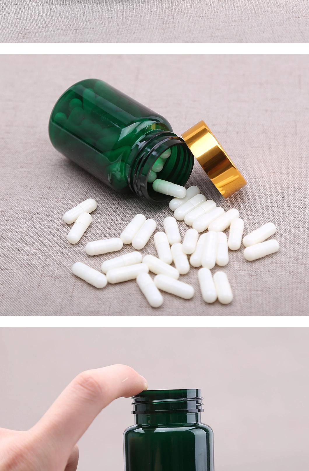 80ml Green Pet Plastic Medicine Capsule Health Care Packaging Bottle