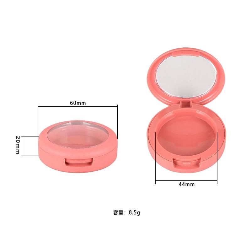Hot Selling Cute Pink Round Empty Compact Powder Case Cosmetic Case for Makeup Case