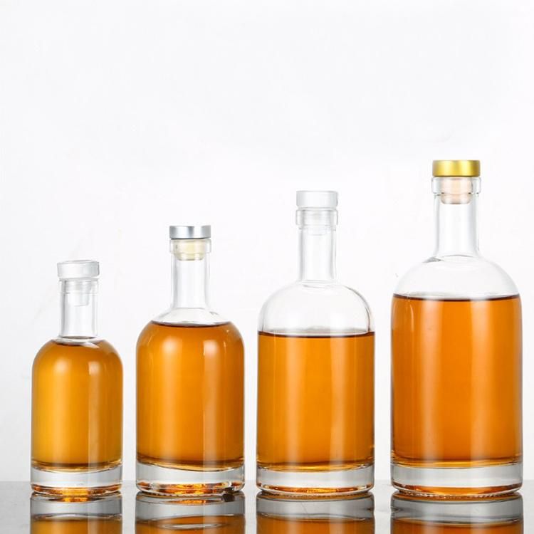 750ml Crystal Glass Liquor Glass Bottles with T-Top