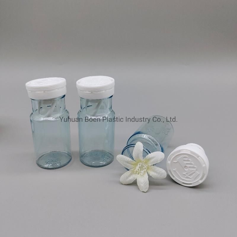 Plastic Medicine Jar Silicone Seal Cap 35cc