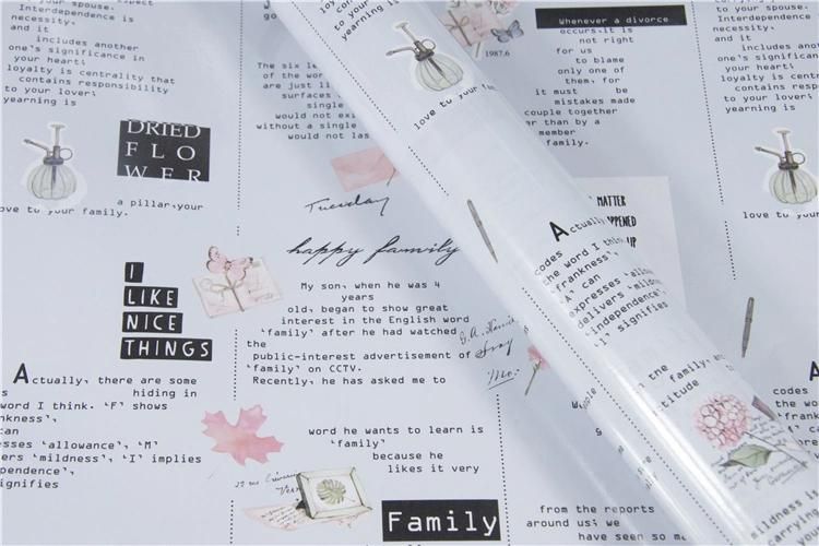 Waterproof Glossy Lamination Christmas Gift Wrapping Tissue Paper