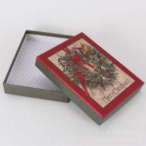 Decorative 2 Pieces Rigid Christmas Nested Gift Box From Dongguan