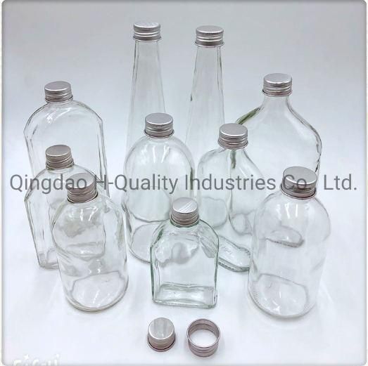 Oblate, Round, Droplet, Tapered Beverage Bottle Wine Bottle, Frosting&Transparent