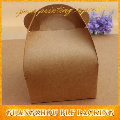 Paper Handle Brown Kraft Cake Box Packaging