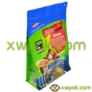 Chinese Factory Kraft Paper Box Pouch with Valve and Aluminum Foil Lined
