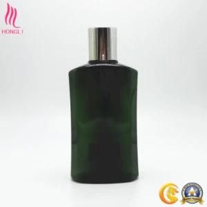 Dark Green Plastic Bottle with Aluminum Cap