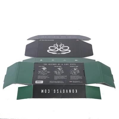 Wholesale Black Rigid Folding Packaging Gift Paper Box