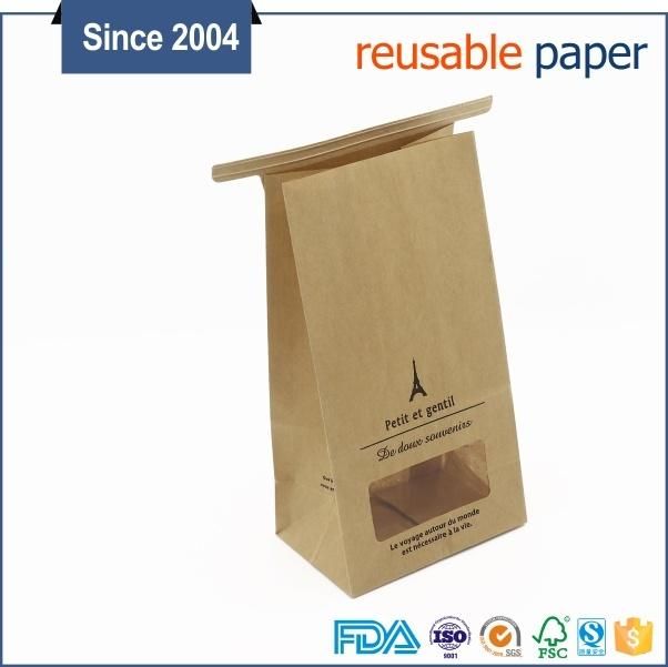 Brown Kraft Paper Bag with Tin Tie for Cookies