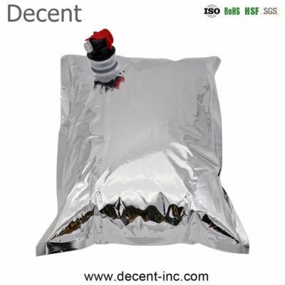 Custom Liquid LDPE Food Grade Asceptic in Box Packaging Bag for Juice, Red Wine, etc