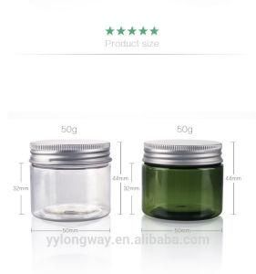 Round Color Custom Clear Containers Plastic Cosmetic Packaging Cream Jar