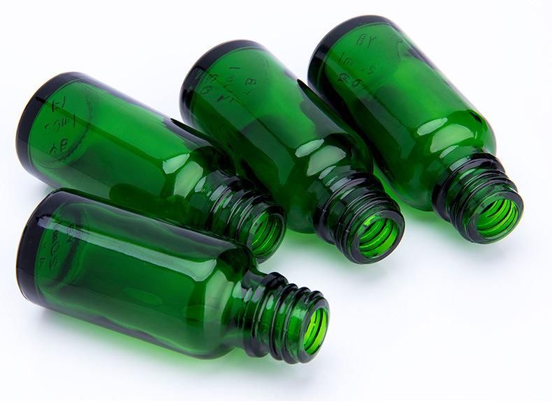 15ml 20ml 30ml 50ml 100ml Green Essential Oil Glass Dropper Bottle