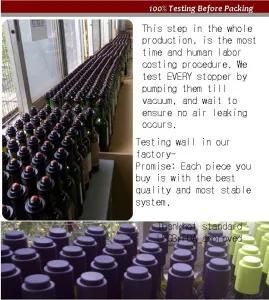 BSCI Factory Vacuum Stopper for Red Wine