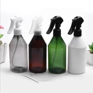 300ml Pet Plastic Sloping Shoulder Green Black Color Trigger Spray Bottle