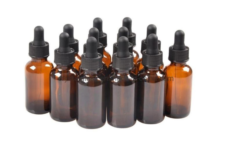 15ml 20ml Green Luxury Glass Dropper Serum Bottle with Various Style Lids