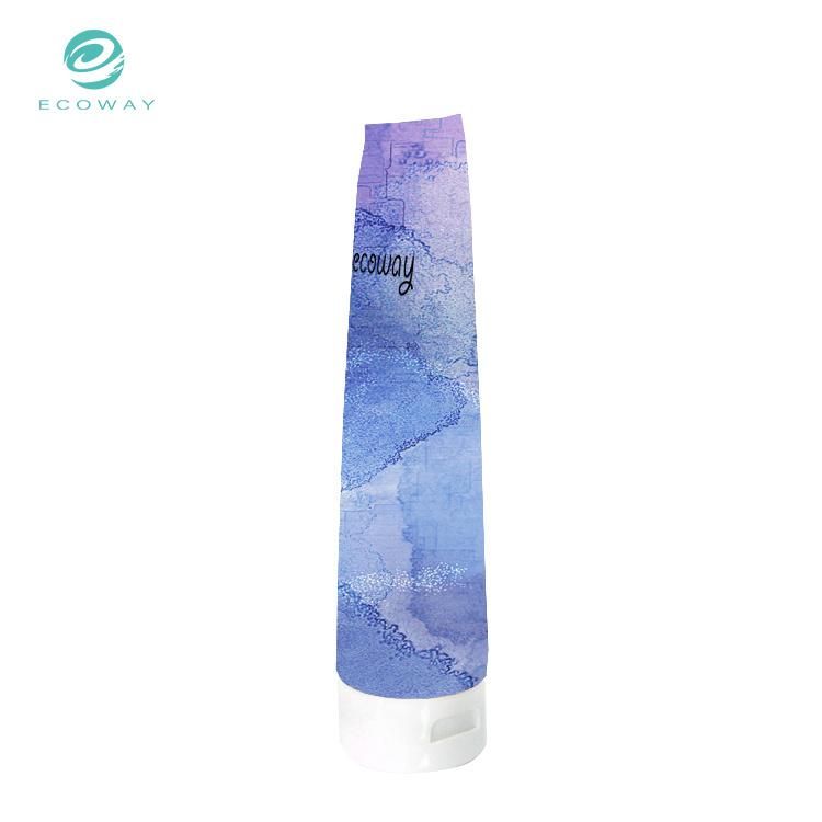 Empty 225ml PE Cosmetic Plastic Cream Clear Squeeze Flip Hair Mask Tube