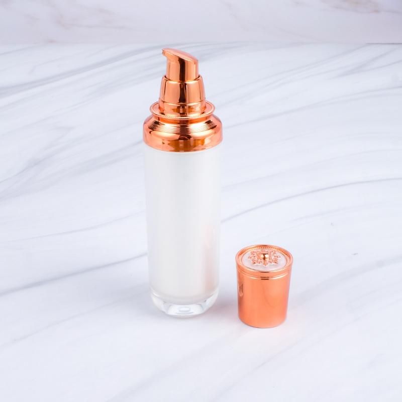 in Stock 100ml 120ml Luxury Design Empty Plastic Skincare Lotion Pump Packaging Cosmetic Bottles