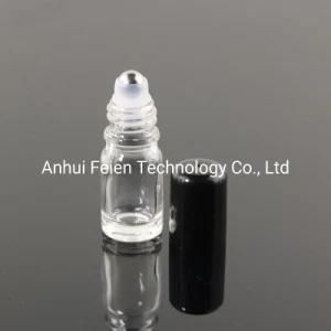 5ml 10ml 15ml 30ml Essential Oil Clear Glass Roll on Bottle with Stainless Steel Ball