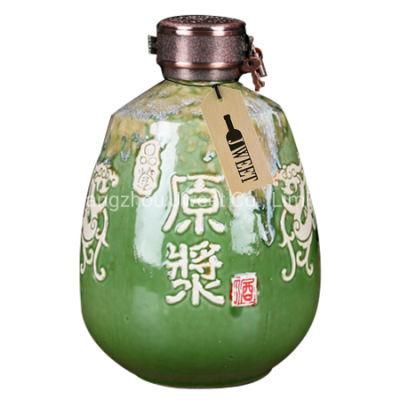 Unique Shape 700 Ml Vodka Ceramic Bottle Porcelain Bottle