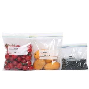 LDPE Custom Double Zip Lock Bags Waterproof Zipper Bag for Keeping Food Fresh