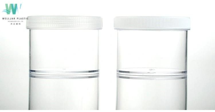 Ins 200ml Slime Transparent Bottle PS Plastic Jar with PP Cap