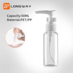 50ml Colorful Plastic Pet Bottle Combination Spray Lotion Bottle