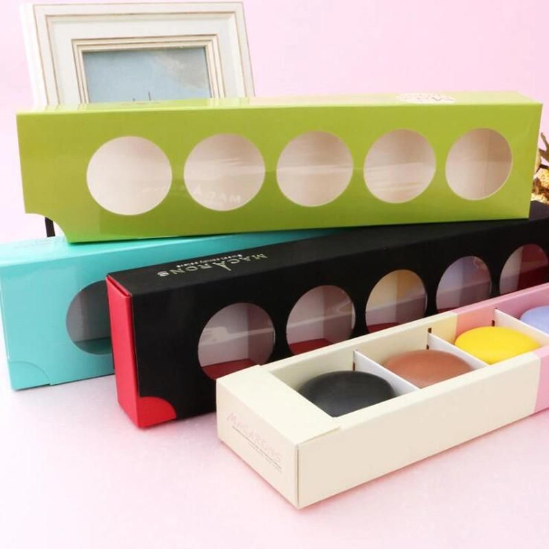 Cardboard Pull out Luxury Food Grade Paper Take Away Drawer Matte Printed Packaging Box for Chocolate Macaron Cake Truffle