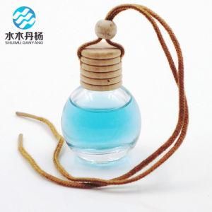 10ml Ball Shaped Stock Car Perfume Bottle with Wooden Cap and Rope