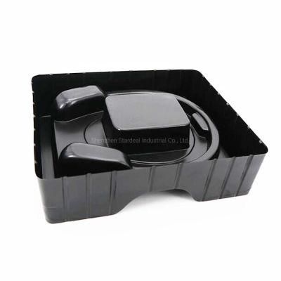 Black Electronic Blister Plastic Earphone Box Sliding Headset Inner Package Tray