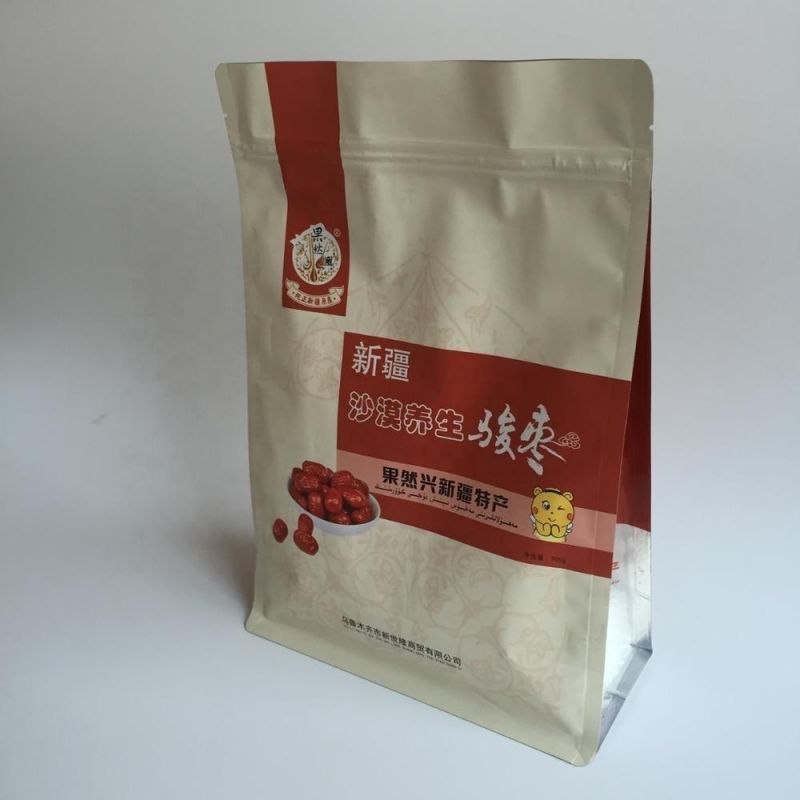 Colorful Printing 8 Side Sealed Coffee Bag Food Packaging Lamination Bag