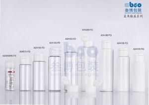 Flip Top Cap Round White Cosmetic Packaging Series Lotion Bottle