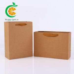 Custom Logo Printing White/Brown Kraft Paper Gift Handle Bag for Food Packaging/Shopping and Twisted Handle Bags Factory Price