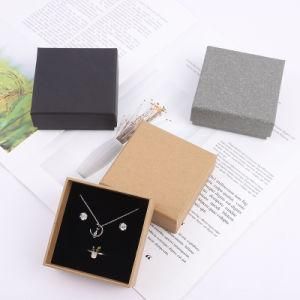 Spot Retro Kraft Paper Jewelry Box, Heaven and Earth Cover Paper Box, Necklace, Ring, Earring, Jewelry Box, Pendant Packaging Box